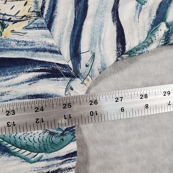 Chaps Ralph Lauren Shirt Mens XL Blue Fishing Fathers Day Collared Button Down - Picture 4 of 10